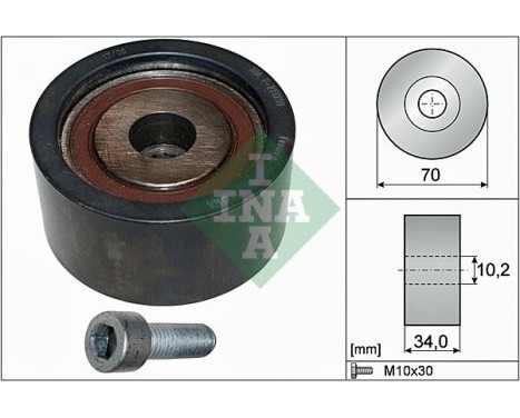 Deflection/Guide Pulley, timing belt 532018910 Ina