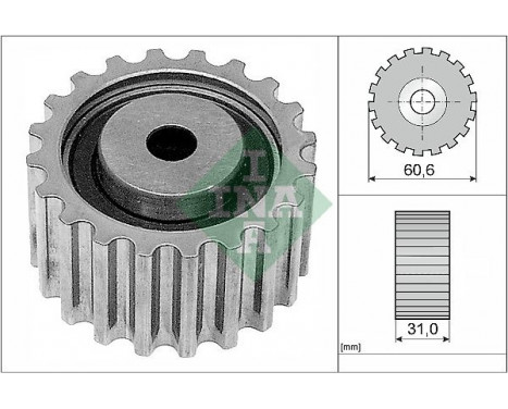 Deflection/Guide Pulley, timing belt 532022010 Ina