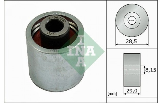 Deflection/Guide Pulley, timing belt 532031010 Ina