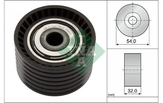 Deflection/Guide Pulley, timing belt 532077410 Ina