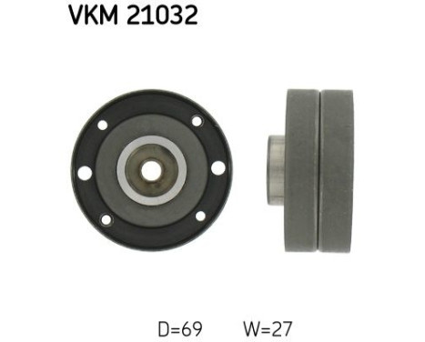 Deflection/Guide Pulley, timing belt VKM 21032 SKF