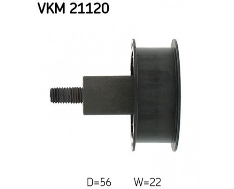 Deflection/Guide Pulley, timing belt VKM 21120 SKF, Image 2