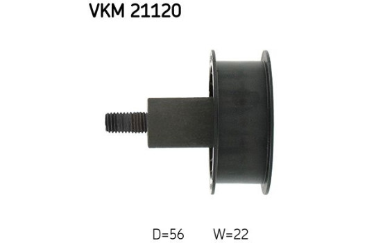 Deflection/Guide Pulley, timing belt VKM 21120 SKF, Image 2