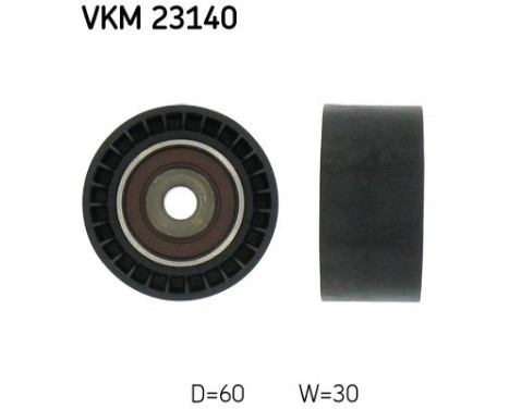 Deflection/Guide Pulley, timing belt VKM 23140 SKF