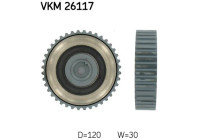 Deflection/Guide Pulley, timing belt VKM 26117 SKF