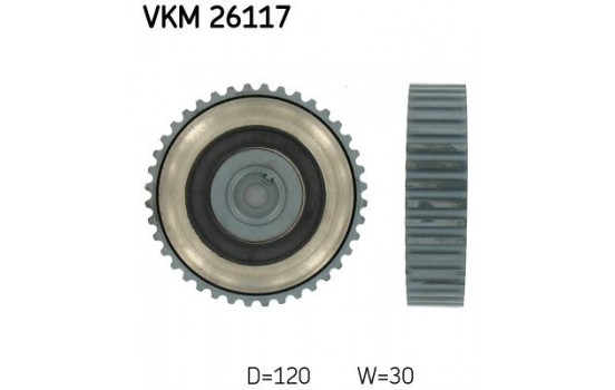 Deflection/Guide Pulley, timing belt VKM 26117 SKF