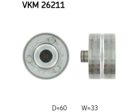 Deflection/Guide Pulley, timing belt VKM 26211 SKF
