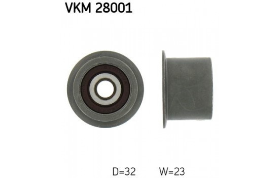 Deflection/Guide Pulley, timing belt VKM 28001 SKF