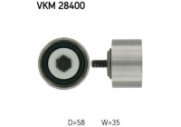 Deflection/Guide Pulley, timing belt VKM 28400 SKF