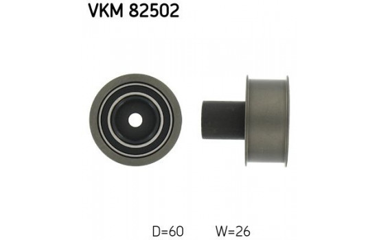 Deflection/Guide Pulley, timing belt VKM 82502 SKF