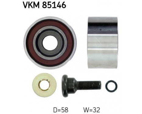 Deflection/Guide Pulley, timing belt VKM 85146 SKF