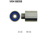 Deflection/Guide Pulley, timing belt VKM 88008 SKF