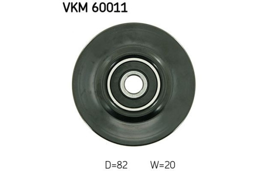 Deflection/Guide Pulley, v-belt VKM 60011 SKF, Image 3