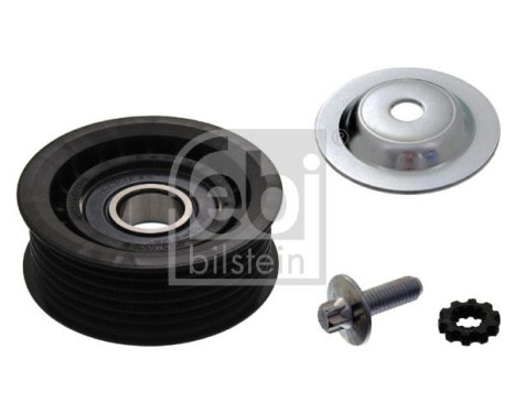 Deflection/Guide Pulley, v-ribbed belt 100091 FEBI, Image 2