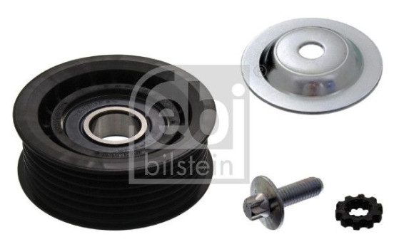 Deflection/Guide Pulley, v-ribbed belt 100091 FEBI, Image 2
