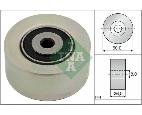 Deflection/Guide Pulley, v-ribbed belt 531055010 Ina