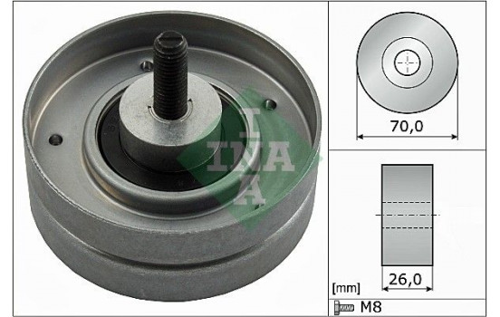 Deflection/Guide Pulley, v-ribbed belt 532 0524 10 Ina