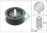 Deflection/Guide Pulley, v-ribbed belt 532 0784 10 Ina