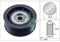 Deflection/Guide Pulley, v-ribbed belt 532 0840 10 Ina
