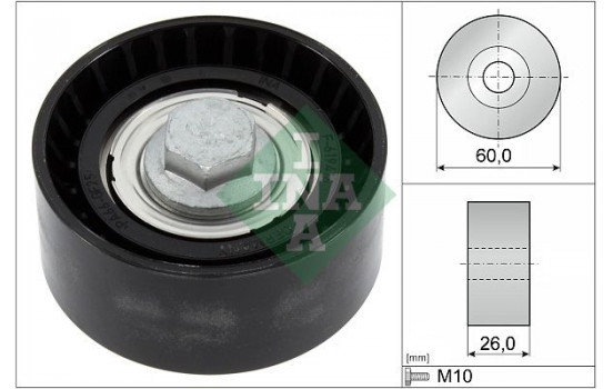 Deflection/Guide Pulley, v-ribbed belt 532 0868 10 Ina