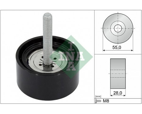Deflection/Guide Pulley, v-ribbed belt 532 0869 10 Ina