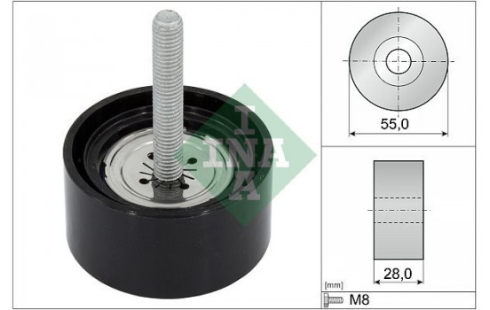 Deflection/Guide Pulley, v-ribbed belt 532 0869 10 Ina