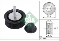 Deflection/Guide Pulley, V-ribbed belt 532 0889 10 Ina