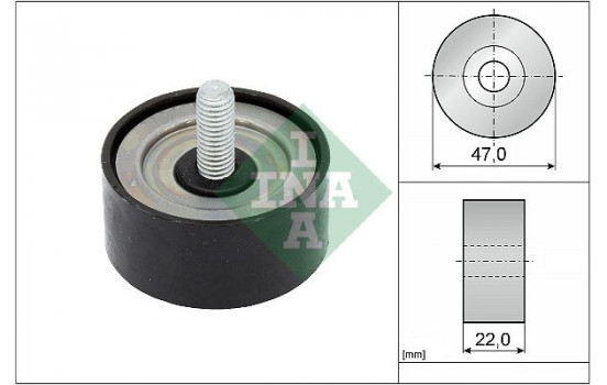 Deflection/Guide Pulley, V-ribbed belt 532 1001 10 Ina