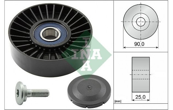 Deflection/Guide Pulley, v-ribbed belt 532013810 Ina
