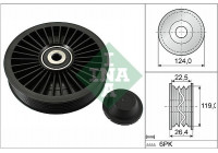 Deflection/Guide Pulley, v-ribbed belt 532024210 Ina