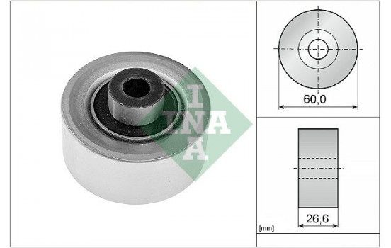 Deflection/Guide Pulley, v-ribbed belt 532031110 Ina