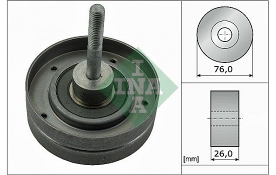 Deflection/Guide Pulley, v-ribbed belt 532035130 Ina