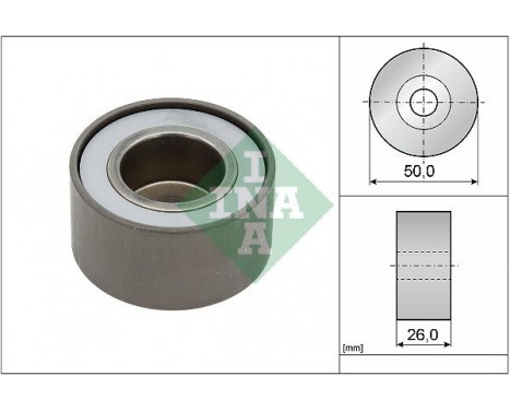 Deflection/Guide Pulley, v-ribbed belt 532039220 Ina