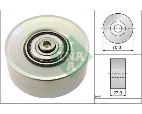 Deflection/Guide Pulley, v-ribbed belt 532039810 Ina