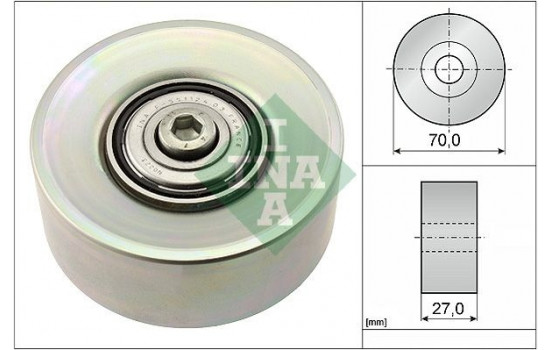 Deflection/Guide Pulley, v-ribbed belt 532039810 Ina