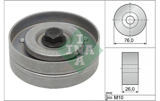 Deflection/Guide Pulley, v-ribbed belt 532040230 Ina