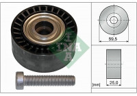 Deflection/Guide Pulley, v-ribbed belt 532043310 Ina
