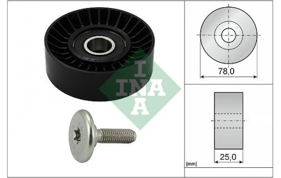 Deflection/Guide Pulley, v-ribbed belt 532043910 Ina