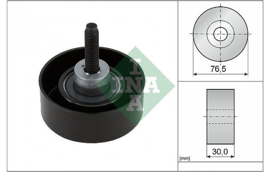 Deflection/Guide Pulley, v-ribbed belt 532045810 Ina