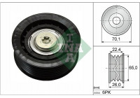 Deflection/Guide Pulley, v-ribbed belt 532047110 Ina