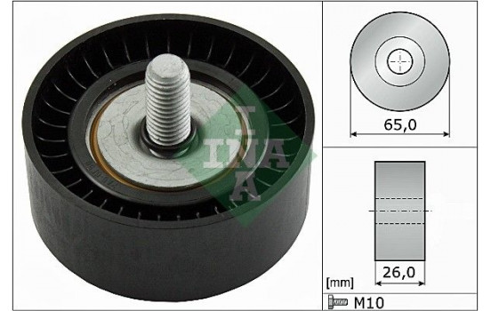 Deflection/Guide Pulley, v-ribbed belt 532047910 Ina