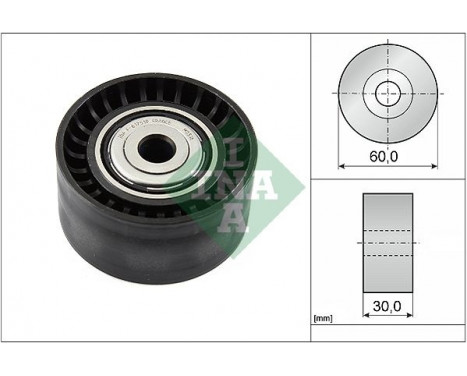 Deflection/Guide Pulley, v-ribbed belt 532053410 Ina, Image 2