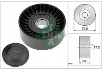 Deflection/Guide Pulley, v-ribbed belt 532053610 Ina