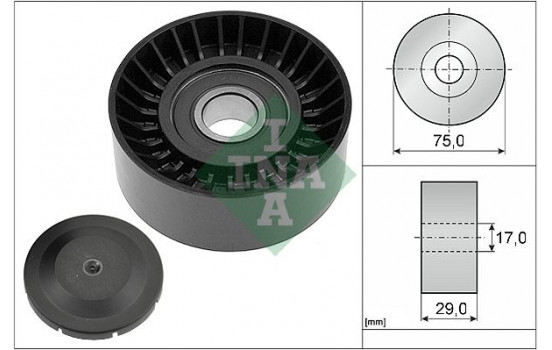 Deflection/Guide Pulley, v-ribbed belt 532053610 Ina