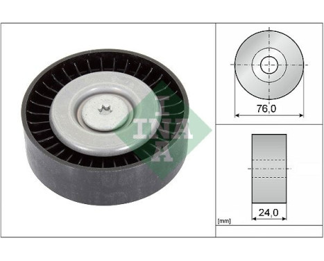 Deflection/Guide Pulley, v-ribbed belt 532055810 Ina