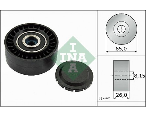 Deflection/Guide Pulley, v-ribbed belt 532056410 Ina