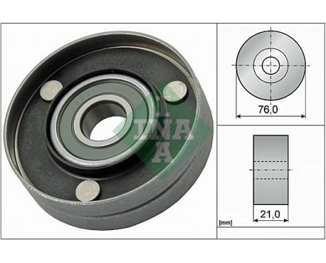 Deflection/Guide Pulley, v-ribbed belt 532056710 Ina