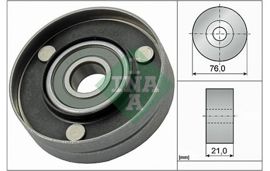 Deflection/Guide Pulley, v-ribbed belt 532056710 Ina