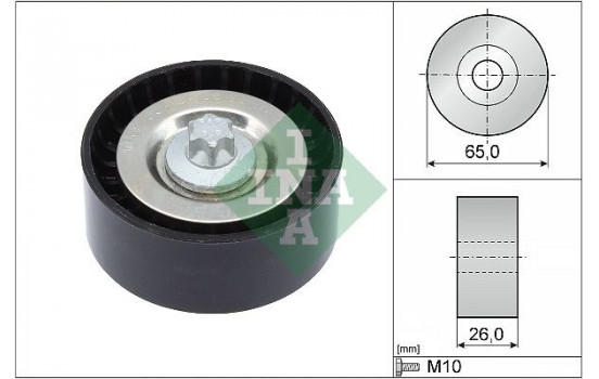 Deflection/Guide Pulley, v-ribbed belt 532057010 Ina