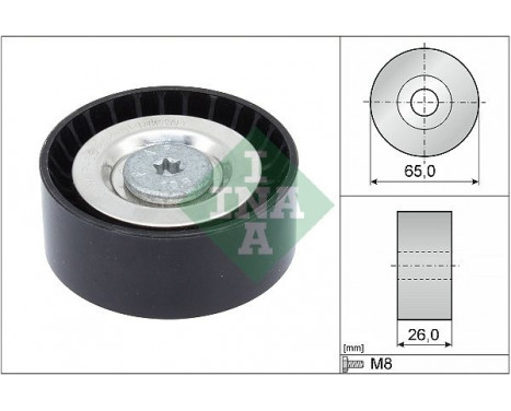 Deflection/Guide Pulley, v-ribbed belt 532057110 Ina